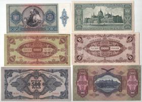 1930. 100P + 1941. 20P + 1945. 500P + 10.000P + 1946. 10.000BP + 100.000.000MP T:AU,XF