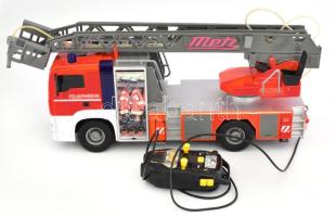 Metz játék tűzoltóautó, működő távirányítóval, kopással, h: 55 cm