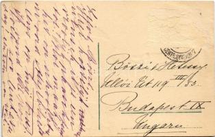 Vroolijk Paaschfeest / Happy Easter, hen mom selling painted eggs / Húsvéti üdvözlet, tojásárus tyúk...