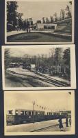 3 db úttörővasút képeslap az 50-es évekből