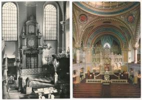ZSINAGÓGÁK - 15 db MODERN judaika képeslap: főleg magyar / SYNAGOGUES - 15 modern Judaica postcards,...
