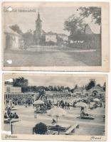 31 db főleg RÉGI lyukasztott magyar város képeslap / 31 mostly pre-1945 Hungarian town-view postcard...