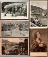 5 db RÉGI külföldi képeslap füzet / 5 pre-1945 European postcard booklets: Floibanen-Bergen, Kristia...