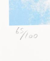 Andy Warhol (1928-1987): Ülő Bika- Sitting Bull. Ofszet litográfia, papír, jelzett a nyomaton. Kézze...