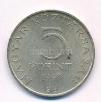 1948. 5Ft Ag "Petőfi" T:AU patina Adamo EM1