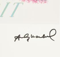 Andy Warhol (1928-1987): The new spirit Ofszet litográfia, papír, jelzett a nyomaton. Kézzel sorszám...