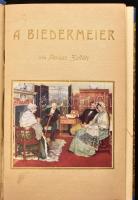 Farkas Zoltán: A biedermeier. Bp.,(1914), Singer és Wolfner, 136+8 p.+16 t. Átkötött félvászon-kötés, bekötött elülső borítóval, sérült címlappal, kissé kopott borítóval.