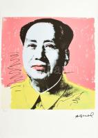 Andy Warhol (1928-1987): Mao. Ofszet litográfia, papír, jelzett a nyomaton. Kézzel sorszámozott: 22 /100, jelzett a nyomaton. Georges Israel editeur - Leo Castellli New York, szárazpecséttel, tanúsítvánnyal. Lapméret 39x59 cm / Ofset Lithography on paper, with certificate 36x36 cm, page size 39x59 cm