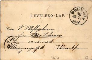 1897 (Vorläufer) Csíz, Csízfürdő, Kúpele Ciz; Kútház ivócsarnokkal, Vendéglő, fürdőház és lakházak, ...