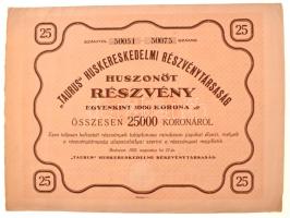 5db klf magyar részvény, közte Budapest 1910. "Saját Otthon Részvénytársaság" részvénye 20...