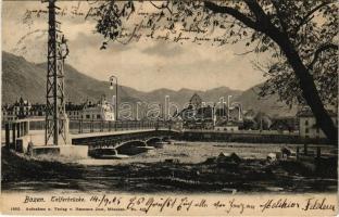 1905 Bolzano, Bozen (Südtirol); Talferbrücke / Ponte Talvera / bridge (EK)