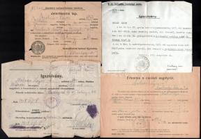 1918-1940 Molnár (Moskovitz) Lajos zsidó származású katona I. és II. világháborús katonai dokumentum...