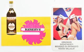 cca 1960-1990 Egy doboznyi vegyes kártyanaptár, sok száz darab, közte lányokat ábrázolóak, erotikusa...