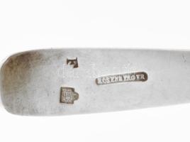 Antik ezüst kiskanál Győr, 1846 13-latos antik finomságjel, Rosenberger ezüstműves mesterjeggyel 24,...