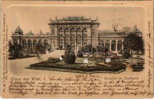 1900 Wien, Vienna, Bécs I. Cursalon im Stadtpark. Nr. 36 I. N.-Oe. Kunstverlag H. Kölz