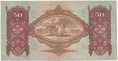 1932. 50P viszonylag alacsony sorszámmal "D 256 001182" T:F szép papír
Adamo P14