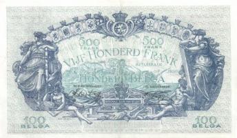 Belgium 1943.10.11. 500Fr/100B (2x) egymásutáni sorszámmal T: I-, II