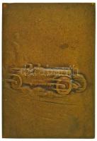 1931. "GYAMC 1931. aug. 20. (Győri Automobil és Motor Club)" bronz díjplakett (37x53mm) T:...