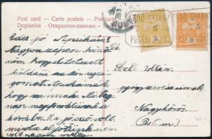 1907 Képeslap "ERDŐGYÁRAK " postaügynökségi bélyegzéssel