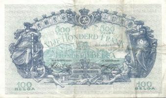 Belgium 1943.10.11. 500Fr/100B (2x) egymásutáni sorszámmal T:II+,II