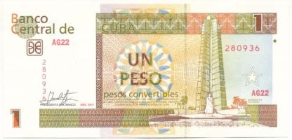 Kuba 2017. 1P T:XF Cuba 2017. 1 Peso C:XF Krause P# FX46