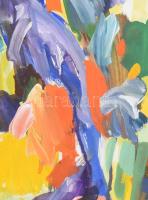 Kis Sándor Lajos (1953-): Hopp, 1990. Gouache, papír, jelezve jobbra lent, hátoldalán autográf felir...