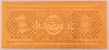 1946. 10Ft aranyozott bankjegy replika T:UNC