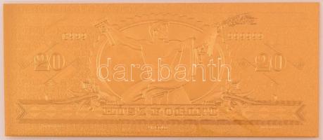 1947. 20Ft aranyozott bankjegy replika T:UNC