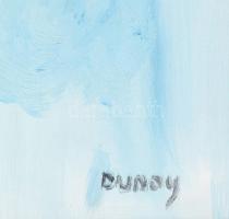 Dunay Teréz (1954-): Szent, 2004. Olaj, falemez, jelezve jobbra lent. Fakeretben. 50x40 cm