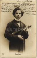 1904 Jan Kubelík (Kubelick) cseh hegedűművész / Czech violinist and composer (EK) + &quot;BUDAPEST EXPED. SCRIS&quot;