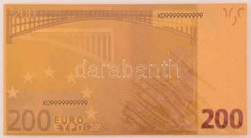 DN 200E aranyozott bankjegy replika T:UNC
ND 200 Euro gilt banknote replica C:UNC