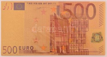 DN 500E aranyozott bankjegy replika T:UNC ND 500 Euro gilt banknote replica C:UNC