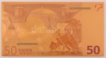 DN 50E aranyozott bankjegy replika T:UNC
ND 50 Euro gilt banknote replica C:UNC