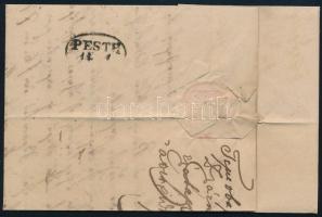 1840 Unpaid cover "Temesvár" - Pesth 1840 Levél 10kr portóval "Temesvár" - Pesth