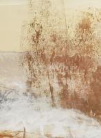 Balogh Ervin (1925-2020): Hárman. Olaj, farost, jelzett középen balra lent, hátoldalán autográf feli...