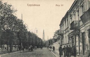 Czestochowa alley with confectionery