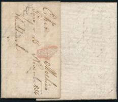 1834 Unpaid cover "GÜNS" - Pesth 1834 Levél 10kr portóval "GÜNS" - Pesth