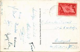 1949 Pásztó, templom, vasútállomás, hősi emlékmű, elemi iskola