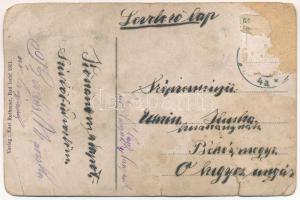 Bad Ischl. Gruss aus / Leporellocard with postman (tear)