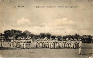 1907 Saida, Légionnaires a l'exercice, Plateau du village Negre / legionnaires training, military, soldiers (EK)