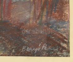 Benyó Ildikó - Penci (1946-2011): Várakozás. Pasztell, papír, jelzett. Üvegezett fakeretben, 47,5x34...