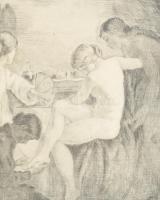 Iványi Grünwald Béla (1867-1940) Prihoda István (1891-1956): Nimfák. Rézkarc, papír, jelzett (Iványi...