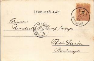 1899 (Vorläufer) Bohóc szerelem. Kiadja Szabó Béla, Kunosy V. és fia zenenyomdájából / Clown love, g...