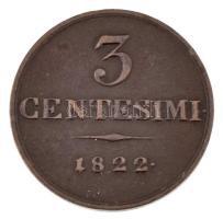 Olasz Államok / Milánó 1822M 3c Cu T:XF,VF ph
Italian States / Milan 1822M 3 Centesimi Cu C:XF,VF e...