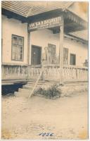 1936 Kilyénfalva, Chileni; "Via" S.A.R. Bucuresti exploatarea carierelor de piatra / kőbánya kitermelési iroda / stone quarry office. photo (ragasztónyom / glue marks)