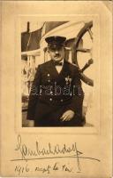 1916 Hambach Adolf hajós kapitány / Hungarian ship captain. photo (EK)