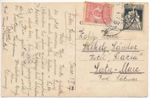 1927 Pészak, Pesac, Pésac; Castel / kastély télen / castle in winter (fl)