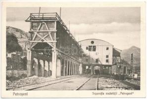 Petrozsény, Petroseni, Petrosani; Separatia societatii &quot;Petroseni&quot; / kőszénbánya, iparvasút / coal mine, industrial railway