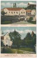 1925 Magaré, Magarey, Magarei, Pelisor; Casa comunala, Casa parochiala ev. lut. / Gemeindehaus, Evangelisches Pfarrhaus / Községháza, evangélikus paplak / town hall, Lutheran rectory (EK)