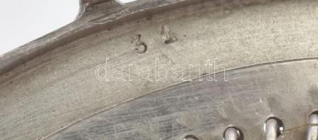 Ezüst(Ag) pénztárca, jelzett, 8×4,5 cm, nettó: 26,5 g